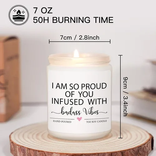 Miniatura 6 de Velas Divertidas de Felicitación, Regalos de Felicitación para Mujeres, Regalos de Orgullo, Regalo de Promoción, Regalo Guay para Mujeres, Hombres