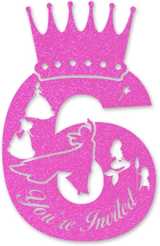 Miniatura 15 de brayqu Invitaciones de Fiesta de Cumpleaños de Ratón Niña, Invitaciones de Cumpleaños de Ratón de Purpurina Rosa para Niñas de 2 Años, Invitaciones