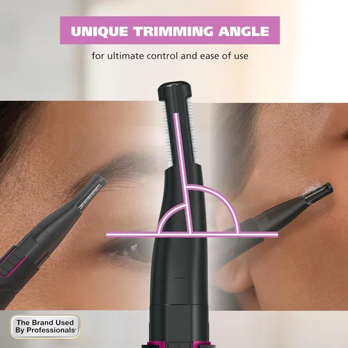 Miniatura 3 de Wahl DualTech 3026635 - Recortadora de pelo a batería, recortadora facial para mujer, cabezal de doble cara, agarre cómodo, removedor de vello