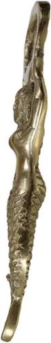 Miniatura 3 de Ebros Gift Vintage Marine Nautical Heavy Duty Latón Acabado Oro Sirena Costera Sirena Sirena Soda Botella de Cerveza Tapa Abremano 4.5" Alto Mar