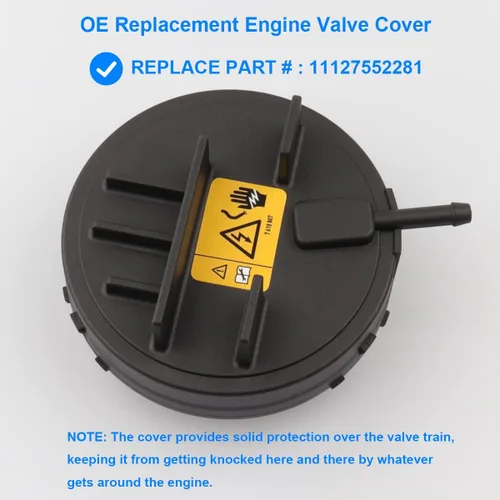 Miniatura 2 de Tapa de Válvula de Motor PCV, Reemplaza 11127552281 Compatible con Motor BMW N20 N26 N51 N52 E70 E82 E83 E90 E91 E92 E93-2008-2013 128i, 2007-2013