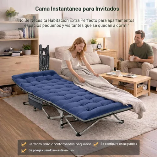 Miniatura 9 de ABORON Catre de Campamento para Adultos de 28" Extra Ancho, Paquete de 2 Catres Oxford 1200D Resistentes para Dormir, Cama de Campamento Plegable