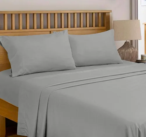 Miniatura 7 de Royale Linens Sábana Plana de Algodón Peinado de Fibra Larga 100% de 300 Hilos - Súper Suave - Sábanas Superiores - Sábana Plana Individual Vendida