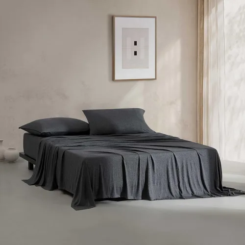 Miniatura 16 de Calvin Klein - Juego de sábanas de tamaño individual, ropa de cama de mezcla de algodón naturalmente suave - Sábanas con funda de almohada a juego