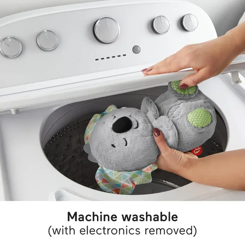 Miniatura 7 de Fisher-Price Juguete para Bebé Soothe 'n Snuggle Koala de Peluche Máquina de Sonidos con Música Personalizable, Luces y Movimiento de Respiración