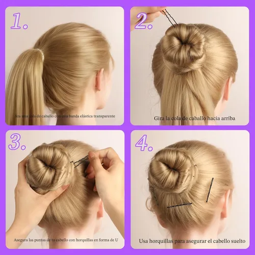 Miniatura 7 de Teenitor 300 horquillas para el cabello, color negro, 100 alfileres negros de 2 pulgadas, 2.75 pulgadas, 100 horquillas para el cabello para mujeres