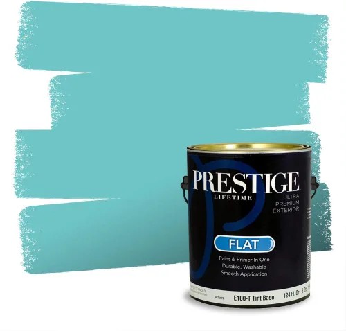 Miniatura 949 de Pintura Exterior + imprimación PRESTIGE, todo-en-uno, 1 galón, acabado mate, color comparable al Valspar* Royal Gray* VS151-Gris real