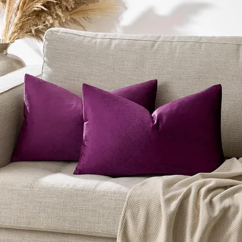 Miniatura 83 de GIGIZAZA Fundas de Almohadas Decorativas de Terciopelo Dorado, Fundas de Almohadas de 18x18 para Sofá, Sillón y Cama, Paquete de 2 Fundas de Cojines