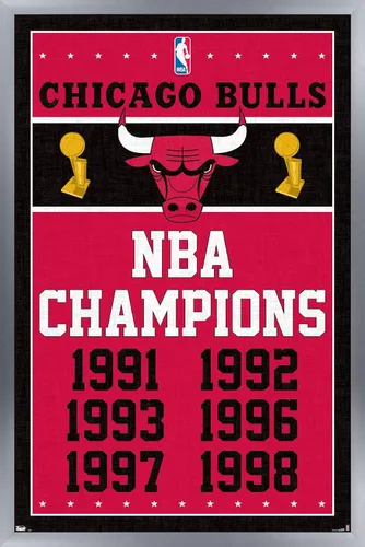 Miniatura 8 de Trends International NBA Chicago Bulls - Póster de pared de Champions 13, 14.725 x 22.375 pulgadas, versión premium sin marco