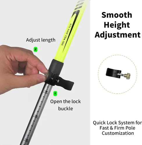 Miniatura 2 de Kit de reemplazo de abrazadera de poste de 3 piezas para bastones de trekking, clips externos de bloqueo abatible con tornillos de tuerca