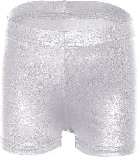 Miniatura 2 de iLover Pantalones cortos de gimnasia atlética para niñas de color sólido