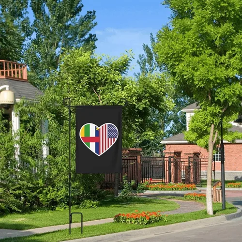 Miniatura 9 de I Love America And The Central African Republic Garden Flag 12.5"x18" Inch Double Sided Garden Flags Home Lawn Outdoor Decor Flags Party Banner