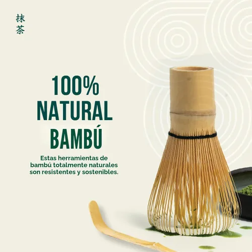 Miniatura 2 de Jade Leaf Matcha - Juego de inicio tradicional - El juego de regalo japonés Matcha incluye: batidor de bambú (Chasen), pala (Chashaku), tamiz