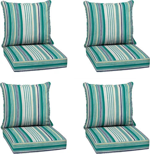 Miniatura 47 de Arden Outdoor Deep Seat Cushion Set, 24 x 24 pulgadas, Cojín para exteriores resistente al clima, a la lluvia y a la decoloración para silla, sofá