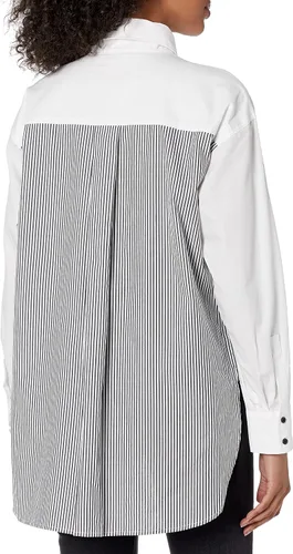 Miniatura 2 de Karl Lagerfeld Paris Blusa de manga larga con logotipo para mujer