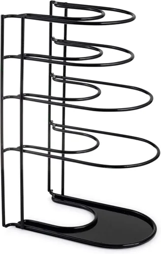 Miniatura 2 de Cuisinel Organizador de ollas y sartenes resistente, estante extra grande de 5 niveles, capacidad para sartenes de hierro fundido, horno holandés