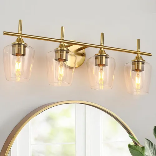 Miniatura 19 de Accesorios de luz de baño de 2 luces, Luz de tocador moderna negra, Lámpara de pared de baño para espejo, cocina, dormitorio, pasillo, sala