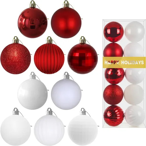 Miniatura 101 de Bolas de Navidad Grandes de 3.2" en Azul Bebé - Adornos para Árbol de Navidad, Bolas Colgantes Inastillables para Cumpleaños, Halloween, Boda