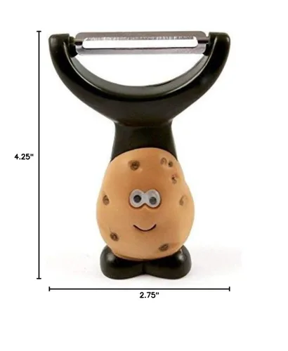 Miniatura 3 de Joie Mr Potato - Pelador en forma de Y, bonito accesorio de cocina para verduras y frutas, crea hebras de pasta vegetales largas y anchas, hoja