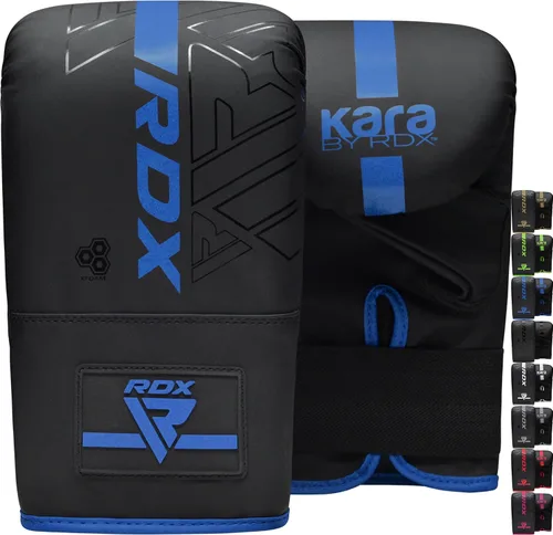 Miniatura 11 de RDX Guantes de boxeo, guantes de boxeo, piel maya, acolchado, palma ventilada, entrenamiento de boxeo pesado MMA, almohadillas de enfoque