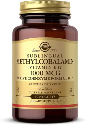 Miniatura 4 de Solgar Metilcobalamina (Vitamina B12) 5000 mcg, 60 Nuggets - Sabor a cereza - Apoya el metabolismo energético - Listo para el cuerpo, forma activa