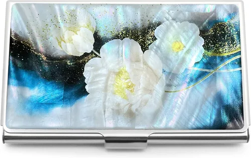 Miniatura 7 de MADDesign Mother of Pearl Funda para tarjetas de visita, dorado (Marble Gold), Pequeña, Moderno