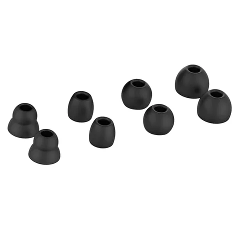 Miniatura 7 de Paquete de 8 almohadillas de repuesto para Beats Powerbeats Pro - Auriculares de silicona suave para auriculares inalámbricos Powerbeats Pro, Negro