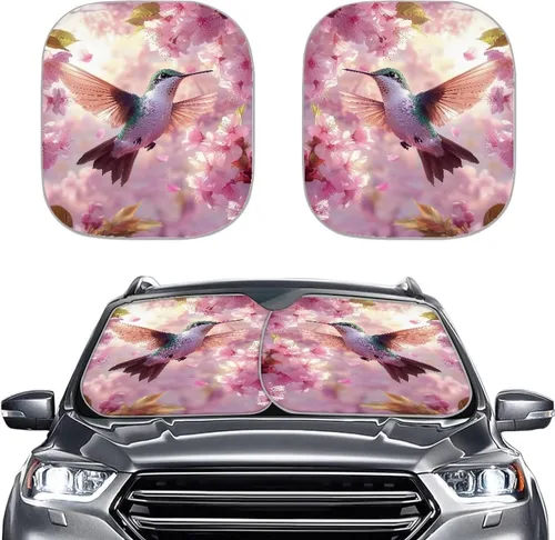 Miniatura 32 de Parasol para parabrisas de automóvil con estampado de playa tropical, protección universal para proteger el interior del automóvil, bloquea