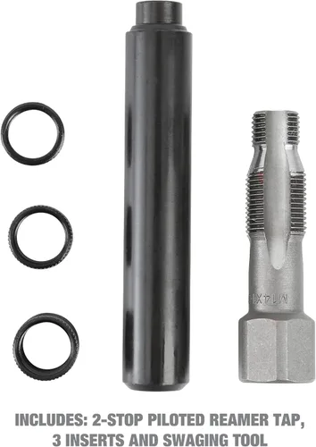 Miniatura 6 de OEMTOOLS 25647 Salvabujías de 5 Piezas, Escariador de Rosca M14-1.25 e Insertos de Rosca, Incluye 3 Insertos de Rosca, 1 Escariador y 1 Herramienta
