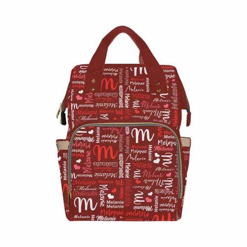 Miniatura 41 de InterestPrint Bolsa de pañales con nombre, mochila personalizada para hombres y mujeres, Color 17, Mochilas Daypack