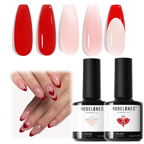 Miniatura 13 de modelones Juego de Base y Capa Superior para Esmalte de Uñas en Gel, 3 Piezas Base de Goma y Capa Superior de Gel Transparente Brillante y Mate a