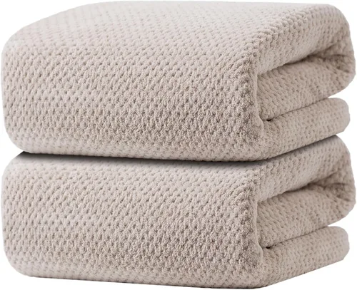 Miniatura 11 de Toallas de Baño de Gran Tamaño Extra Grandes de 40x80 Pulgadas Sábanas de Baño para Adultos Súper Suaves de Secado Rápido Altamente Absorbentes