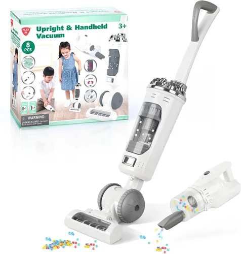 Miniatura 9 de Set de juguete de aspiradora para niños para niños pequeños - 2 piezas de juguete de aspiradora para niños pequeños de 3+ años con efectos de Verde
