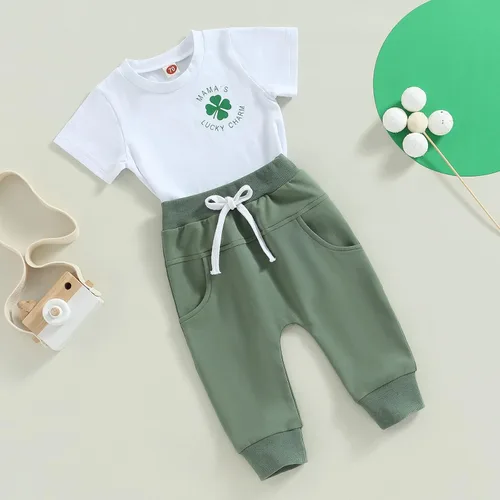 Miniatura 45 de Sasaerucure Infant Toddler Baby Boy Halloween Outfits Long Sleeve Shirts Pumpkin Sweatshirt with Pants 2Pcs Winter Clothes