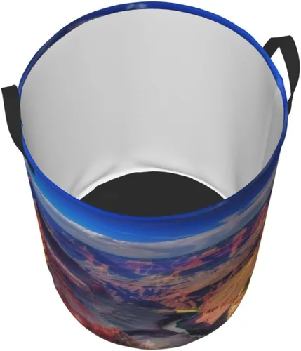 Miniatura 3 de Beauty Grand Canyon print Circular Hamper Waterproof Storage Bin Organizer Basket Laundry Hamper With Handles For Clothes Toys Small