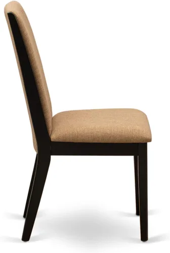 Miniatura 8 de East West Furniture ANLA3-ABK-47 - Juego de muebles de comedor de 3 piezas que contiene una mesa de cocina redonda con pedestal y 2 sillas