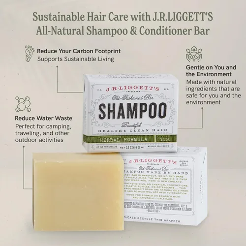 Miniatura 7 de J.R.LIGGETT'S - Barra de champú y acondicionador de fórmula de hierbas, paquete de 3, totalmente natural, juego de cuidado sólido para el cabello a