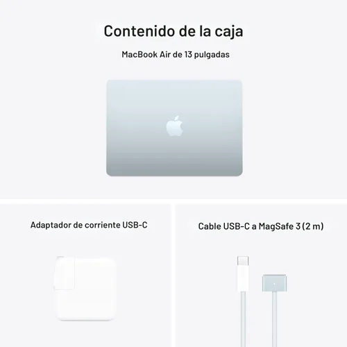 Miniatura 7 de Apple Laptop MacBook Air 2025 de 13 pulgadas con chip M4: diseñada para Apple Intelligence, pantalla Liquid Retina de 13.6 pulgadas, memoria Azul