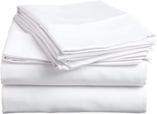 Juego de sábanas bajeras de 4 piezas de 33 x 75 pulgadas, 100 % algodón, perfecto para cama de matrimonio estrecho, cama de campamento, cuna de Lino