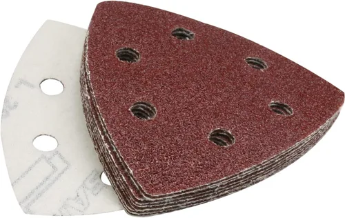 Miniatura 36 de Utoolmart Papel de lija para detalles, papel de lija triangular, almohadillas de lijado de gancho y bucle, multiherramienta oscilante triangular, 15