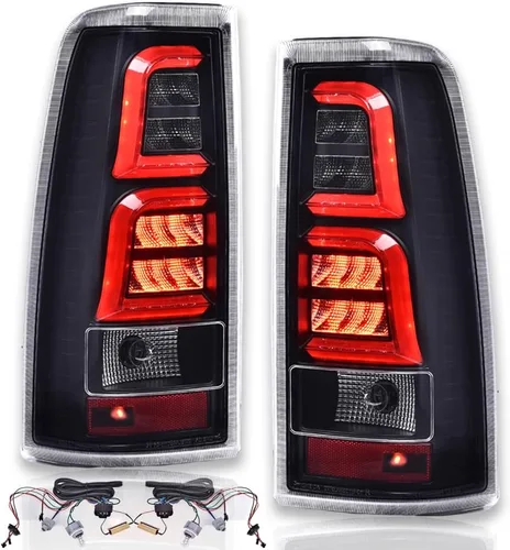 Miniatura 16 de PIT66 Luces traseras compatibles con Chevy Silverado 1500 2500 3500 2003 2004 2005 2006, conjunto de lámpara de luz trasera LED izquierda y derecha