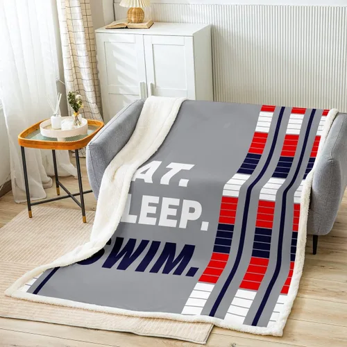 Miniatura 43 de Feelyou Football Throw Blanket Basketball Sports Soft Fleece Sherpa Cozy Fuzzy Plush Warm Soccer Ball Game Fuzzy Plush Throw Black Baseball Gaming