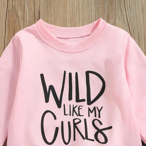 Miniatura 23 de Mandizy Conjunto de ropa de otoño para bebé niña pequeña, sudadera de manga larga con estampado de letras bendecidas, pantalones de camuflaje