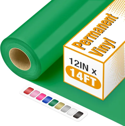 Miniatura 11 de Vinilo blanco de 12 pulgadas x 14 pies, vinilo permanente blanco brillante con respaldo de PET [más fácil que nunca deja residuos], adhesivo