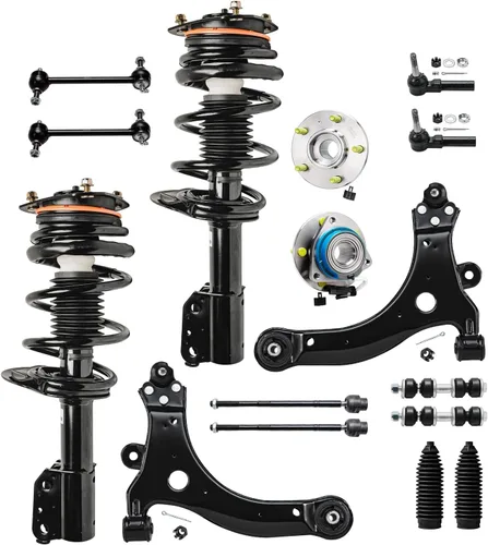 Miniatura 138 de Detroit Axle - Kit de nudillos de dirección delantera izquierda para Ford Edge Lincoln MKX 07-10, cojinete de rueda del lado del conductor, nudillo