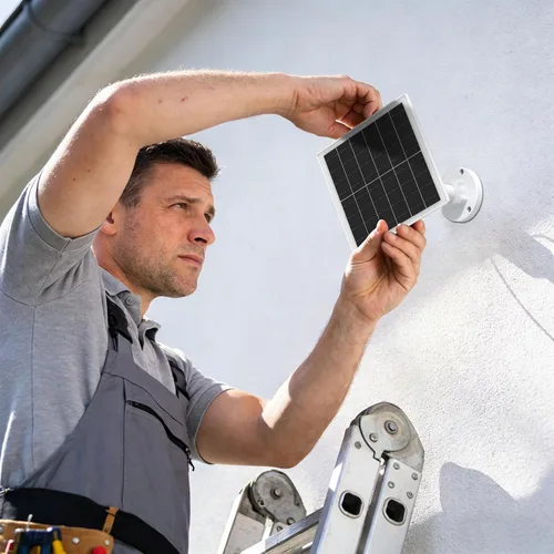 Miniatura 6 de Cargador de panel solar de 5 W compatible con cámara Arlo Pro 5S/Pro 4/Pro 3/Ultra/Ultra 2/Go 2, carga de paneles solares con cable de carga
