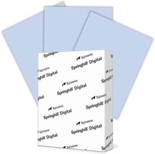 Miniatura 11 de Papel de cartulina Springhill de color azul Crema