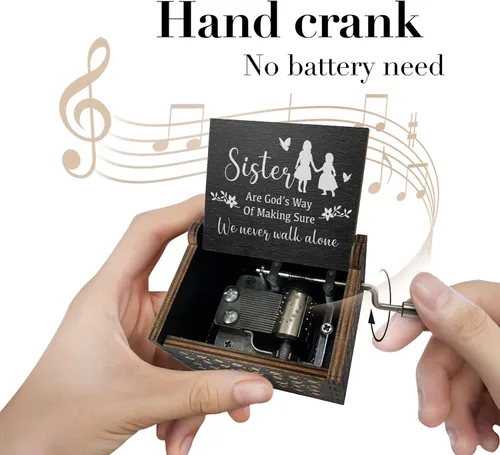 Miniatura 2 de Caja de música de regalo para tía de sobrina o sobrina tía, regalo de cumpleaños, regalos para tía, regalos para tía, cajas musicales de madera