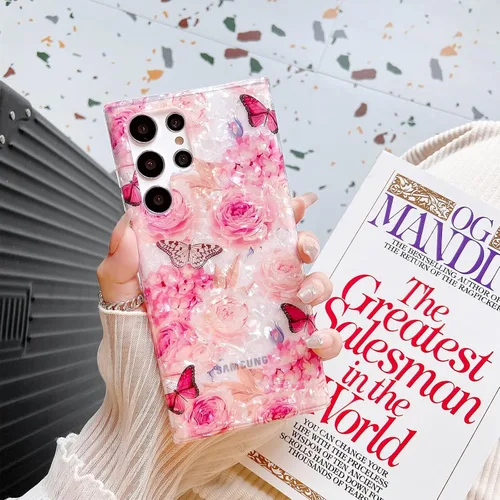 Miniatura 3 de Funda delgada de silicona para Samsung Galaxy S22 Ultra con estampado de leopardo y flores para mujeres y niñas, bonita funda para Samsung Galaxy