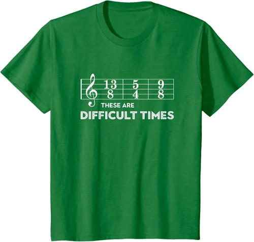 Miniatura 35 de Musician - Camiseta con texto en inglés "These are Difficult Times", talla S